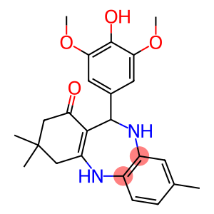 11-(4-hydroxy-3,5-dimethoxyphenyl)-3,3,8-trimethyl-2,3,4,5,10,11-hexahydro-1H-dibenzo[b,e][1,4]diazepin-1-one