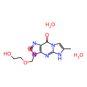 3-((2-hydroxyethoxy)methyl)-6-methyl-3H-imidazolo(1,2-a)purin-9(5H)-one dihydrate