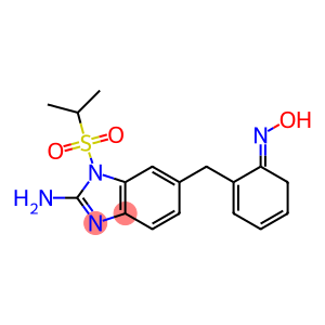 6-(((hydroxyimino)phenyl)methyl)-1-((1-methylethyl)sulfonyl)-1H-benzimidazol-2-amine