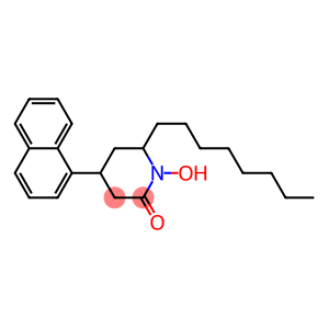 1-hydroxy-4-(1-naphthyl)-6-octylpiperidine-2-one