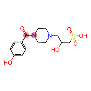 2-HYDROXY-3-[4-(4-HYDROXYBENZOYL)PIPERAZIN-1-YL]PROPANE-1-SULFONIC ACID