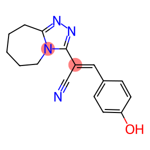 3-(4-HYDROXY-PHENYL)-2-(6,7,8,9-TETRAHYDRO-5H-[1,2,4]TRIAZOLO[4,3-A]AZEPIN-3-YL)-ACRYLONITRILE