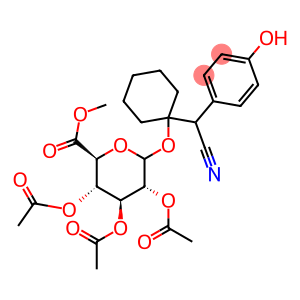 4-Hydroxy-a-(1-hydroxycyclohexyl)benzeneacetonitrile 2,3,4-Tri-O-acetyl--D-glucuronide Methyl Ester