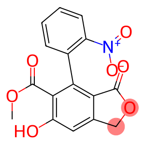 5-Hydroxy-7-(2-nitrophenyl)-1,3-dihydro-1-oxoisobenzofuran-6-carboxylic acid methyl ester