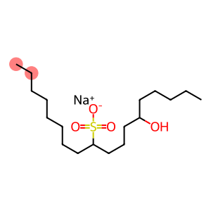 13-Hydroxyoctadecane-9-sulfonic acid sodium salt