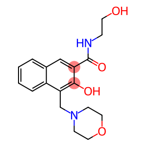 3-Hydroxy-N-(2-hydroxyethyl)-4-(4-morpholinylmethyl)-2-naphthalenecarboxamide