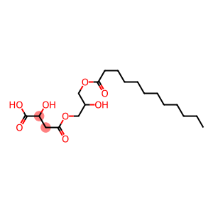 2-Hydroxybutanedioic acid hydrogen 4-[2-hydroxy-3-(dodecanoyloxy)propyl] ester