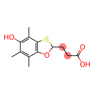 3-(5-Hydroxy-4,6,7-trimethyl-1,3-benzoxathiol-2-yl)propionic acid