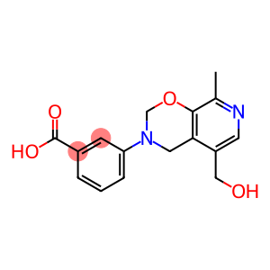 3-[[5-(Hydroxymethyl)-8-methyl-3,4-dihydro-2H-pyrido[4,3-e]-1,3-oxazin]-3-yl]benzoic acid