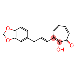 2-Hydroxy-3-[3-[3,4-(methylenedioxy)phenyl]-1-propenyl]cyclohepta-2,4,6-trien-1-one