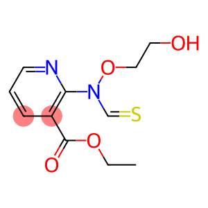 2-[(2-Hydroxyethoxy)(thiocarbonyl)amino]pyridine-3-carboxylic acid ethyl ester