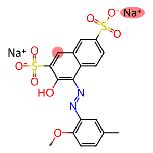 3-Hydroxy-4-[(5-methyl-2-methoxyphenyl)azo]naphthalene-2,7-disulfonic acid disodium salt