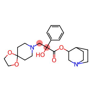 2-Hydroxy-2-phenyl-3-(1,4-dioxa-8-azaspiro[4.5]decan-8-yl)propionic acid 3-quinuclidinyl ester