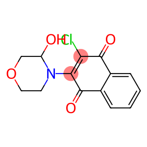 2-(3-Hydroxymorpholin-4-yl)-3-chloro-1,4-naphthoquinone