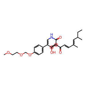 4-Hydroxy-5-[4-(2-methoxyethoxymethoxy)phenyl]-3-[(2E,4E)-4,6-dimethyl-1-oxo-2,4-octadienyl]pyridin-2(1H)-one