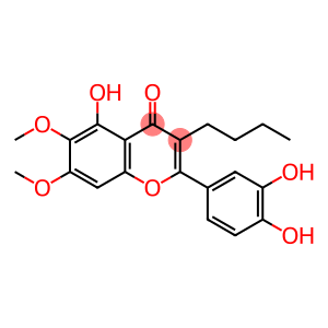 5-Hydroxy-2-(3,4-dihydroxyphenyl)-6,7-dimethoxy-3-butyl-4H-1-benzopyran-4-one