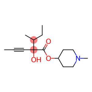 2-Hydroxy-3-methyl-2-(1-propynyl)valeric acid 1-methyl-4-piperidyl ester