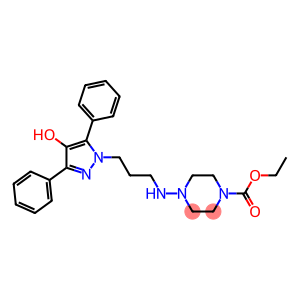 4-[3-(4-Hydroxy-3,5-diphenyl-1H-pyrazol-1-yl)propylamino]piperazine-1-carboxylic acid ethyl ester