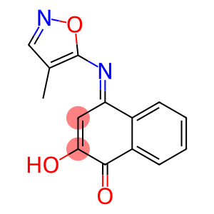 2-Hydroxy-4-(4-methyl-5-isoxazolylimino)naphthalen-1(4H)-one