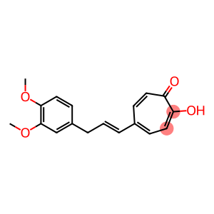 2-Hydroxy-5-[3-(3,4-dimethoxyphenyl)-1-propenyl]cyclohepta-2,4,6-trien-1-one