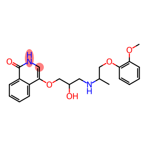 4-[2-Hydroxy-3-[2-(2-methoxyphenoxy)-1-methylethylamino]propoxy]-1(2H)-isoquinolinone