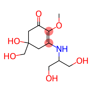 5-Hydroxy-3-[(1,3-dihydroxypropan-2-yl)amino]-5-(hydroxymethyl)-2-methoxy-2-cyclohexen-1-one