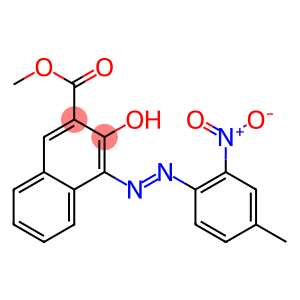 3-Hydroxy-4-(4-methyl-2-nitrophenylazo)-2-naphthalenecarboxylic acid methyl ester