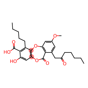 8-Hydroxy-3-methoxy-11-oxo-1-(2-oxoheptyl)-6-pentyl-11H-dibenzo[b,e][1,4]dioxepin-7-carboxylic acid