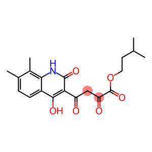 4-(4-Hydroxy-7,8-dimethyl-2-oxo-1,2-dihydroquinolin-3-yl)-2,4-dioxobutyric acid isopentyl ester