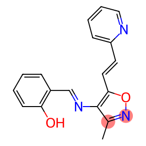 4-(2-Hydroxybenzylideneamino)-5-[2-(pyridin-2-yl)ethenyl]-3-methylisoxazole