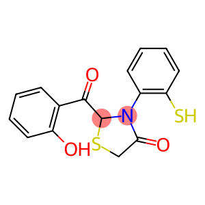 2-(2-Hydroxybenzoyl)-3-(2-mercaptophenyl)thiazolidin-4-one