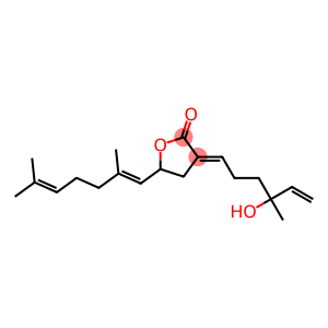 3-[4-Hydroxy-4-methyl-5-hexen-1-ylidene]-5-[(1E)-2,6-dimethyl-1,5-heptanedien-1-yl]dihydrofuran-2(3H)-one