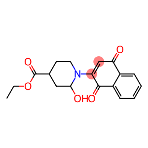 2-[2-Hydroxy-4-(ethoxycarbonyl)piperidin-1-yl]-1,4-naphthoquinone