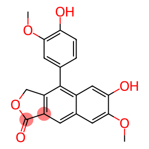 6-Hydroxy-4-(4-hydroxy-3-methoxyphenyl)-7-methoxynaphtho[2,3-c]furan-1(3H)-one