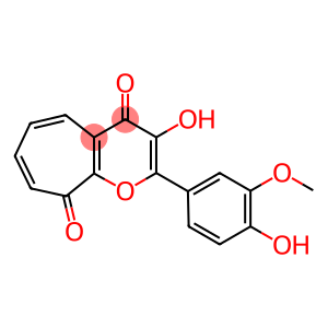 2-(4-Hydroxy-3-methoxyphenyl)-3-hydroxycyclohepta[b]pyran-4,9-dione