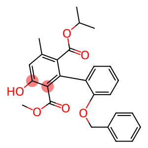 3-Hydroxy-5-methyl-2'-phenylmethoxy-1,1'-biphenyl-2,6-dicarboxylic acid 2-methyl 6-isopropyl ester