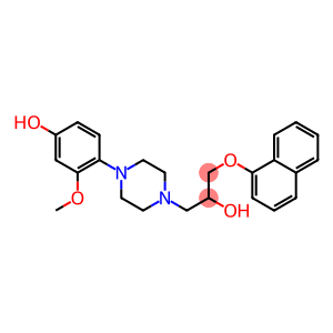 1-[4-(4-Hydroxy-2-methoxyphenyl)-1-piperazinyl]-3-(1-naphtyloxy)-2-propanol