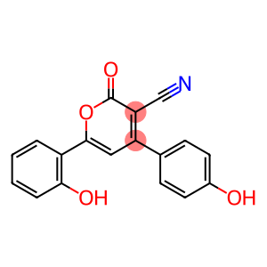 6-(2-Hydroxyphenyl)-4-(4-hydroxyphenyl)-2-oxo-2H-pyran-3-carbonitrile