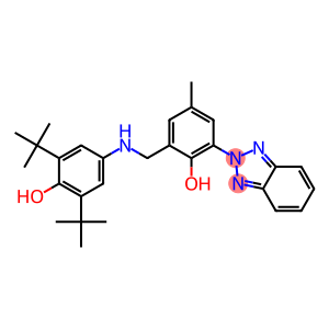 2-[2-Hydroxy-5-methyl-3-[(3,5-di-tert-butyl-4-hydroxyanilino)methyl]phenyl]-2H-benzotriazole