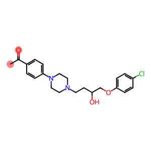 4'-[4-[3-Hydroxy-4-(4-chlorophenoxy)butyl]-1-piperazinyl]acetophenone