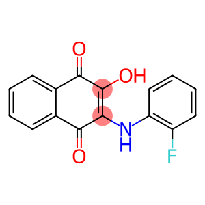 2-Hydroxy-3-(2-fluorophenyl)amino-1,4-naphthoquinone