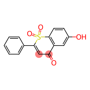 6-Hydroxy-2-phenyl-4H-1-benzothiopyran-4-one 1,1-dioxide