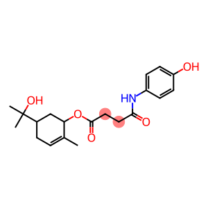 4-[(4-Hydroxyphenyl)amino]-4-oxobutyric acid 5-(2-hydroxypropan-2-yl)-2-methyl-2-cyclohexen-1-yl ester