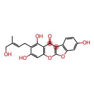 2-(4-Hydroxy-3-methyl-2-butenyl)-1,3,8-trihydroxy-11H-benzofuro[2,3-b][1]benzopyran-11-one