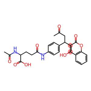 4-Hydroxy-3-[1-[4-[[4-(acetylamino)-4-carboxybutyryl]amino]phenyl]-3-oxobutyl]-2H-1-benzopyran-2-one