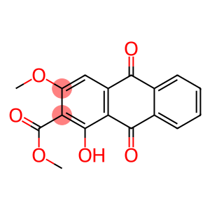 1-Hydroxy-2-methoxycarbonyl-3-methoxy-9,10-anthraquinone