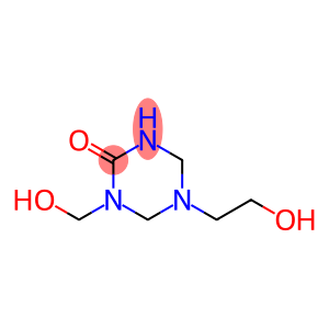 5-(2-Hydroxyethyl)-1-hydroxymethylhexahydro-1,3,5-triazin-2-one