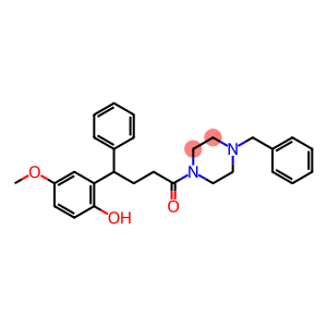 1-[4-(2-Hydroxy-5-methoxyphenyl)-4-phenylbutyryl]-4-benzylpiperazine