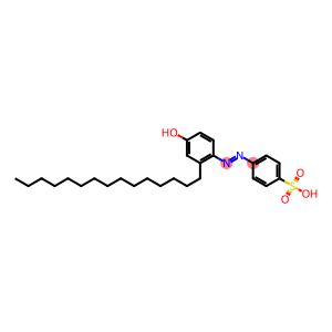 4'-Hydroxy-2'-pentadecylazobenzene-4-sulfonic acid