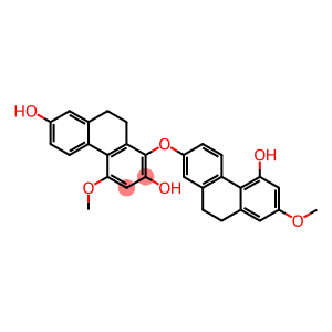 1-[(5-Hydroxy-7-methoxy-9,10-dihydrophenanthren)-2-yloxy]-4-methoxy-9,10-dihydrophenanthrene-2,7-diol